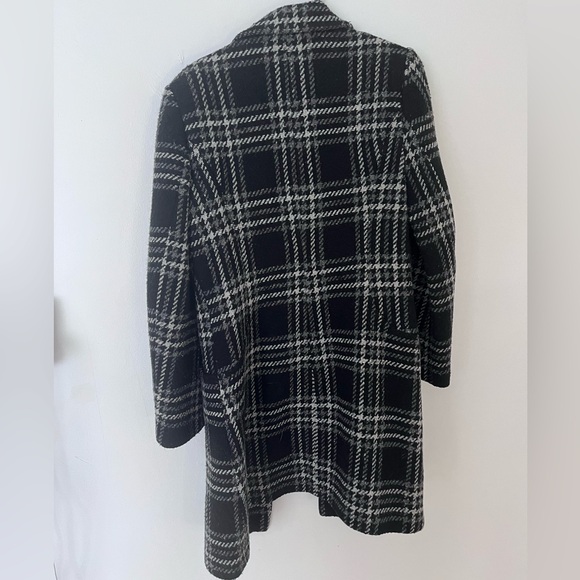 Plaid wooly coat - Picture 2 of 5